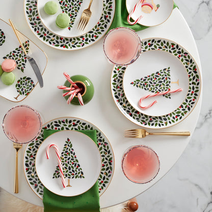Evergreen Dinner Plates, Set of 4