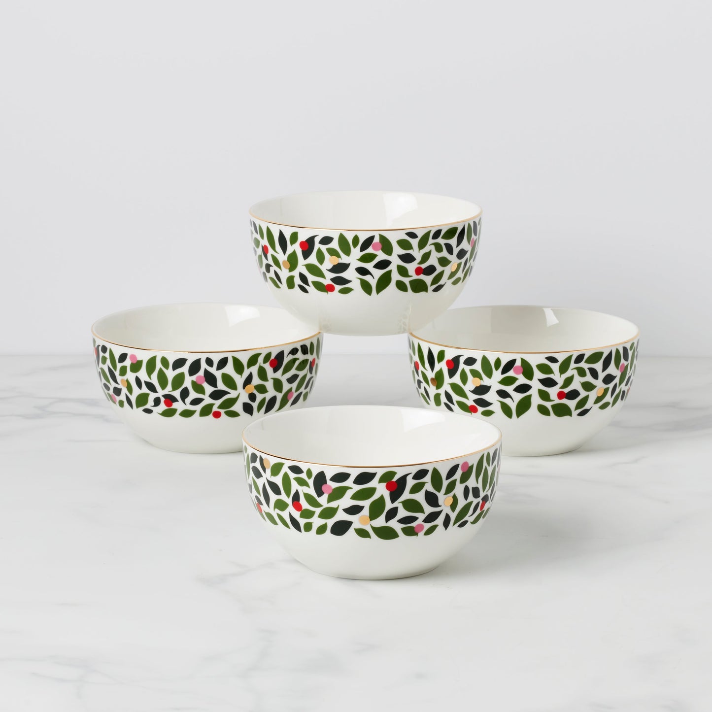 Evergreen Cereal Bowls, Set of 4