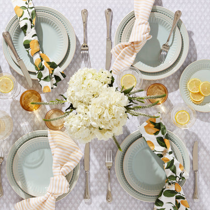 French Perle Groove Ice Blue 12-Piece Place Setting
