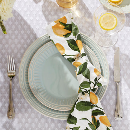 French Perle Groove Ice Blue 12-Piece Place Setting