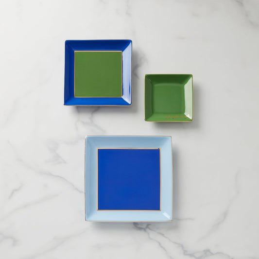 Make It Pop Cool Blue 3-Piece Tray Set