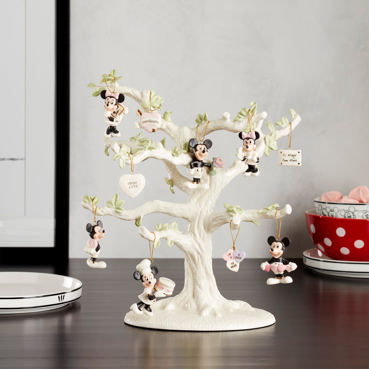 Disney Romantic Moments 10-Piece Mini Ornament Set