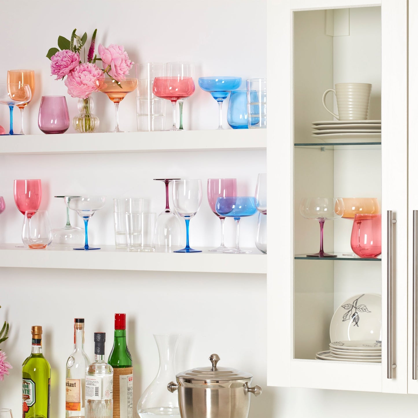 True Colors Wine Glasses, Set of 4