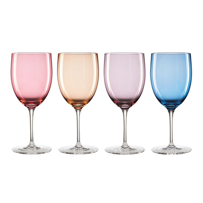 True Colors Wine Glasses, Set of 4