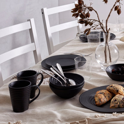 Ridge Black Dinnerware Mug