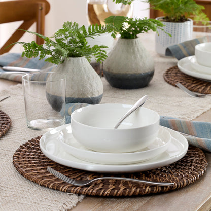 24 Seven White 24-Piece Dinnerware Set