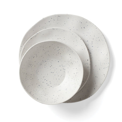 Terrazzo Melamine Cream 12-Piece Dinnerware Set