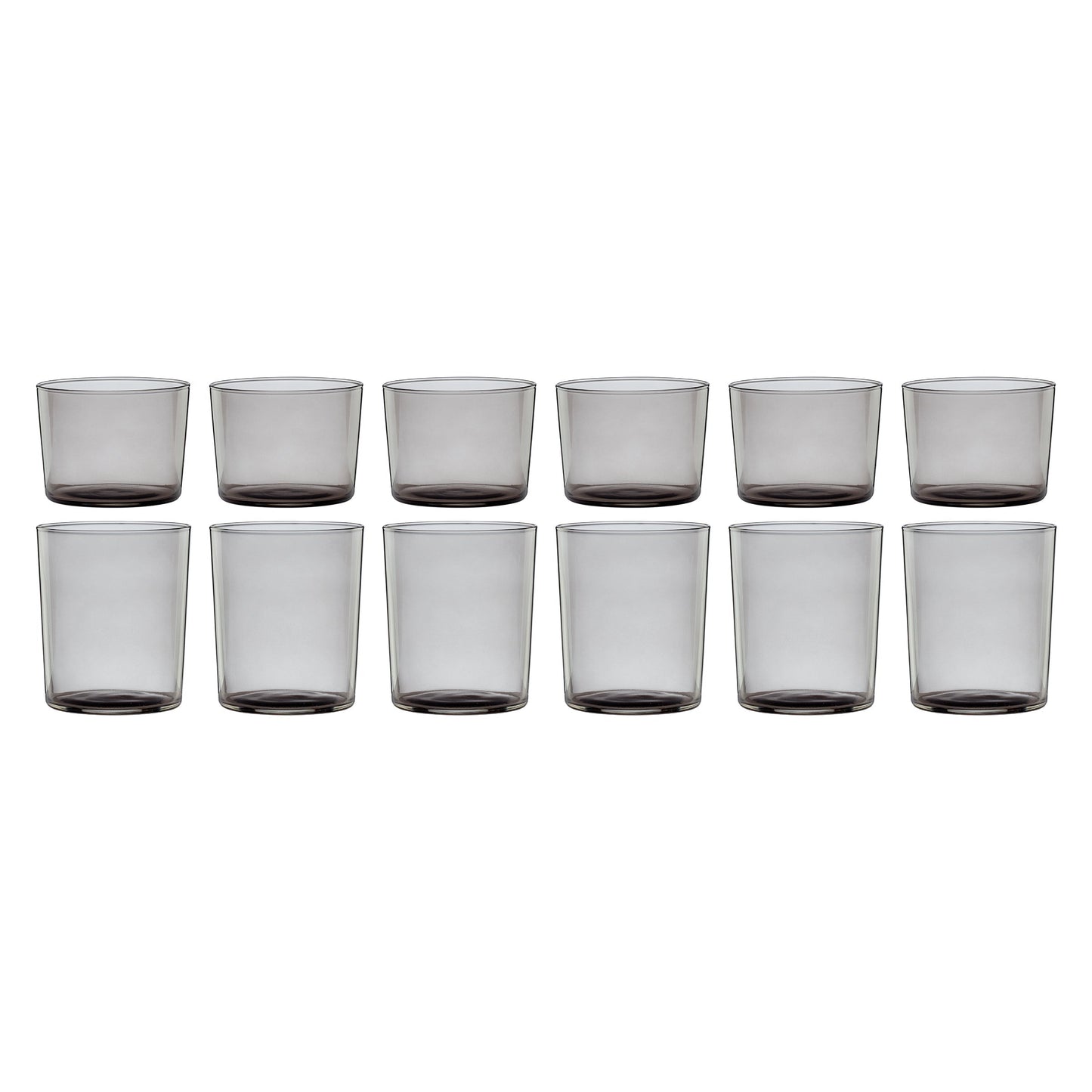 Stackables Smoke Short & Tall Glasses 12-Piece Set