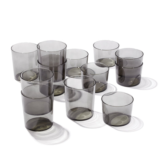 Stackables Smoke Short & Tall Glasses 12-Piece Set