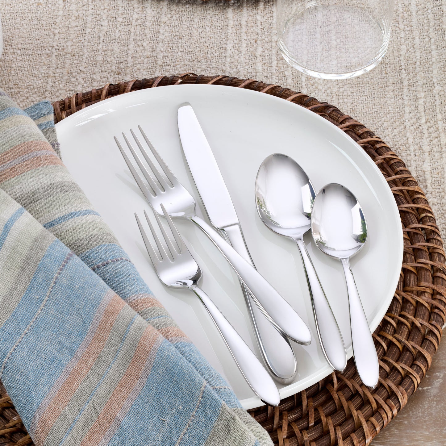 Mooncrest Satin 20-Piece Flatware Set