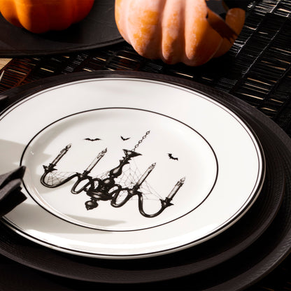 Vintage Halloween Dessert Plates, Set of 4