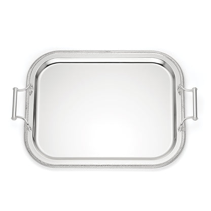 Silverplate Rectangular Tray With Handles