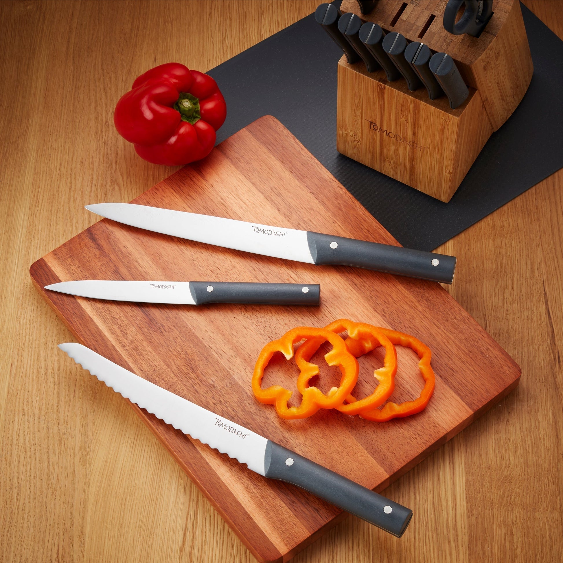Harvest Slate 15-Piece Cutlery Block Set