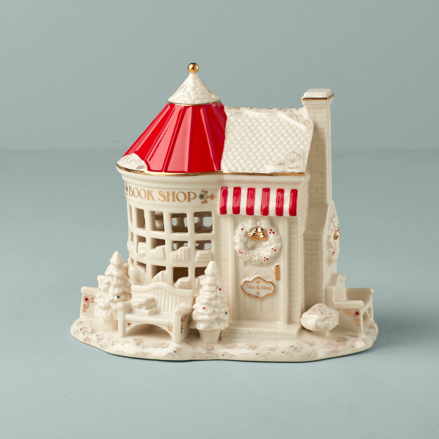 Mistletoe Park Book Store Figurine