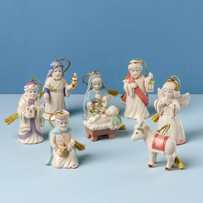 Nativity 8-Piece Ornament Set