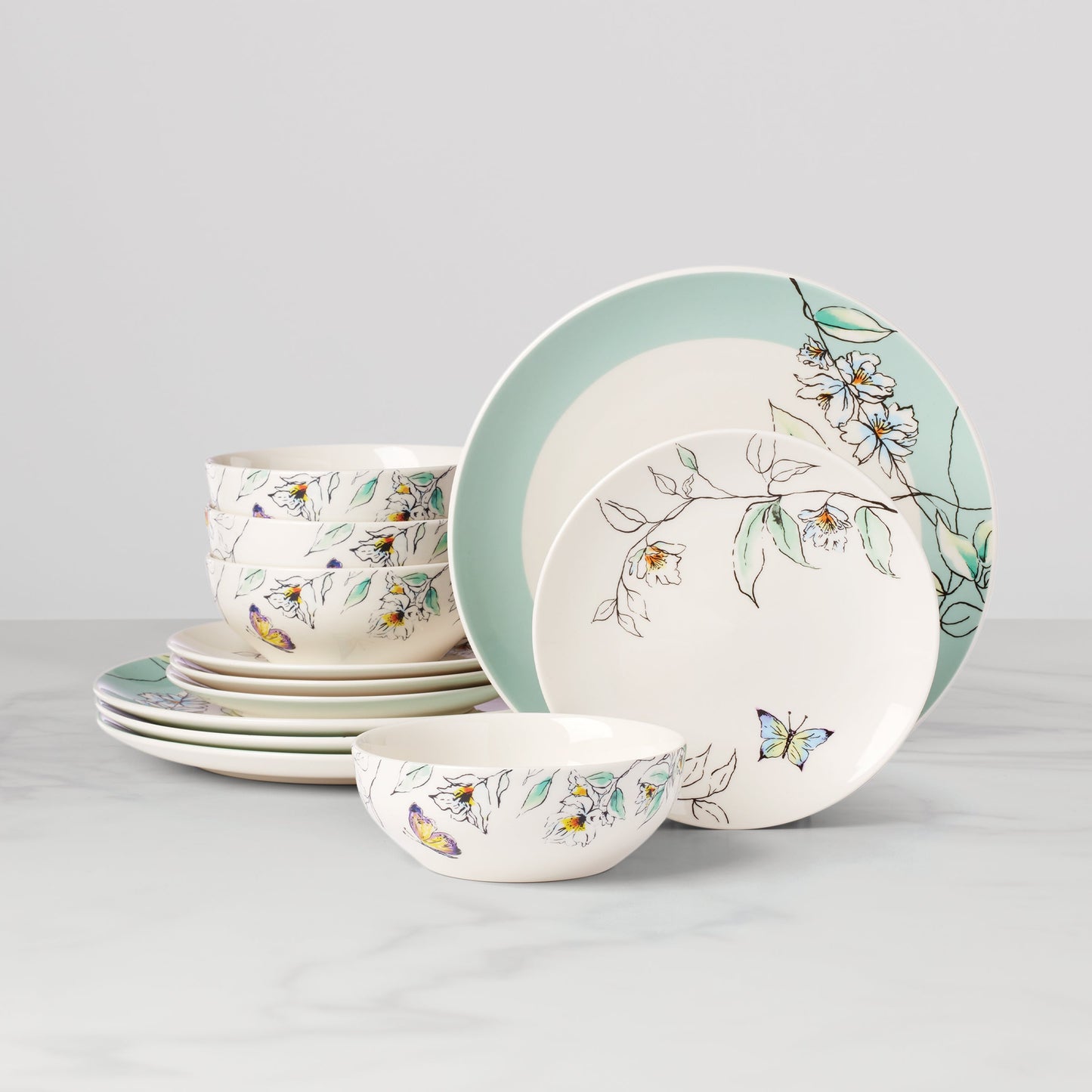 Botanica 12-Piece Dinnerware Set