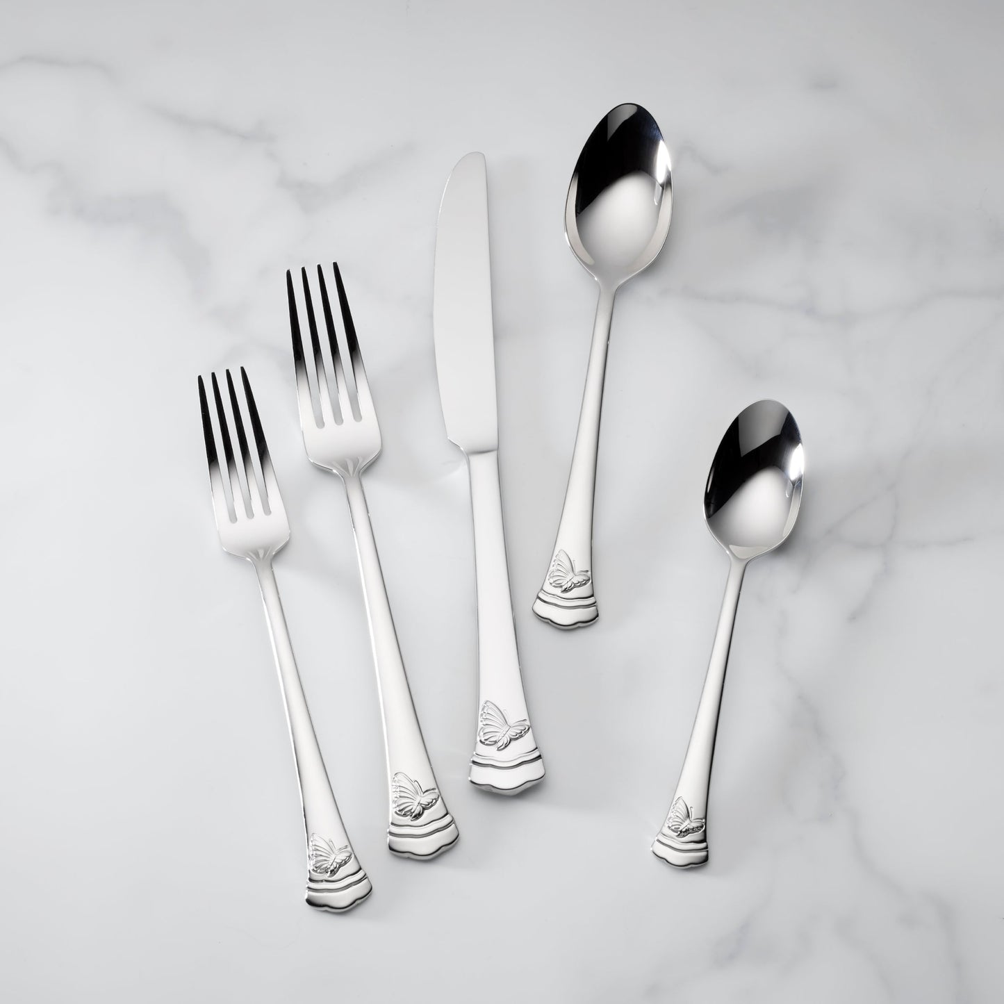 Butterfly Meadow II 65-Piece Flatware Set
