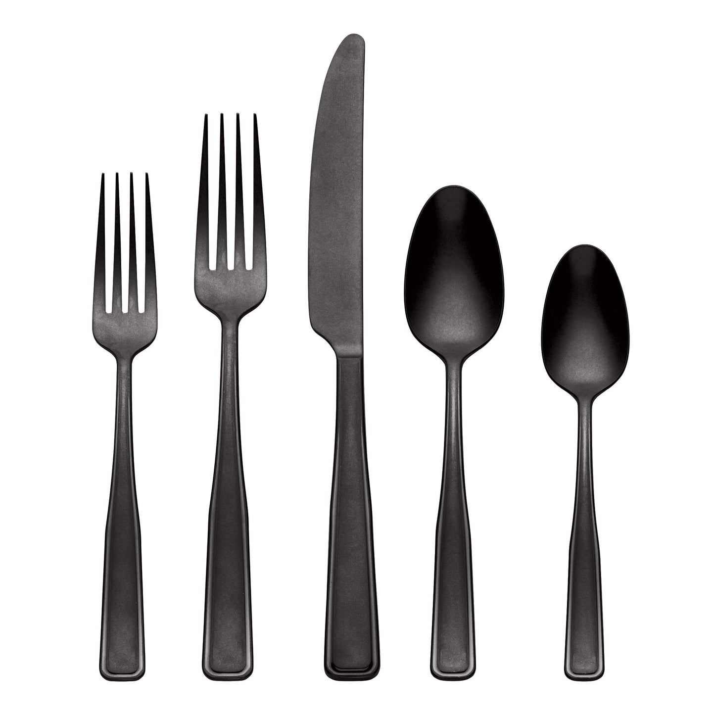 Reid Black Vintage 20-Piece Flatware Set