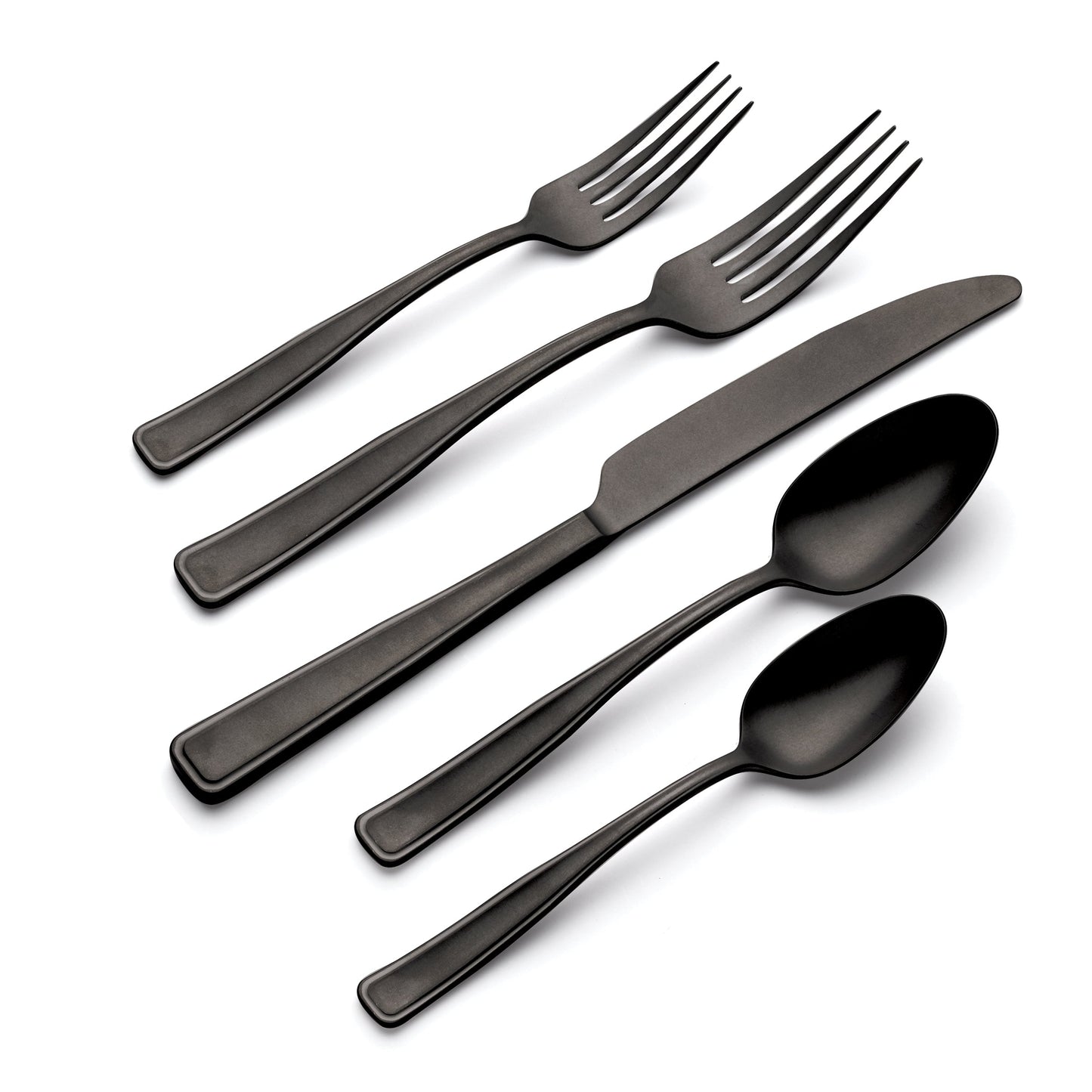Reid Black Vintage 20-Piece Flatware Set
