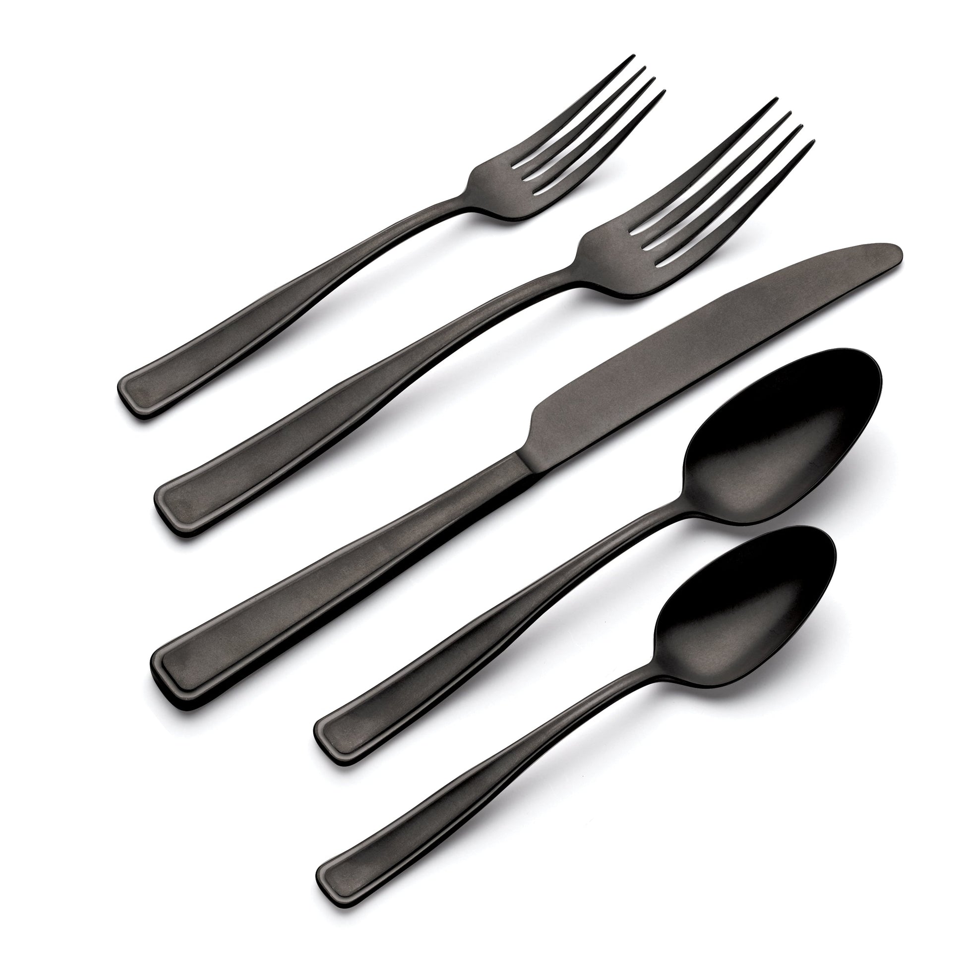 Reid Black Vintage 20-Piece Flatware Set