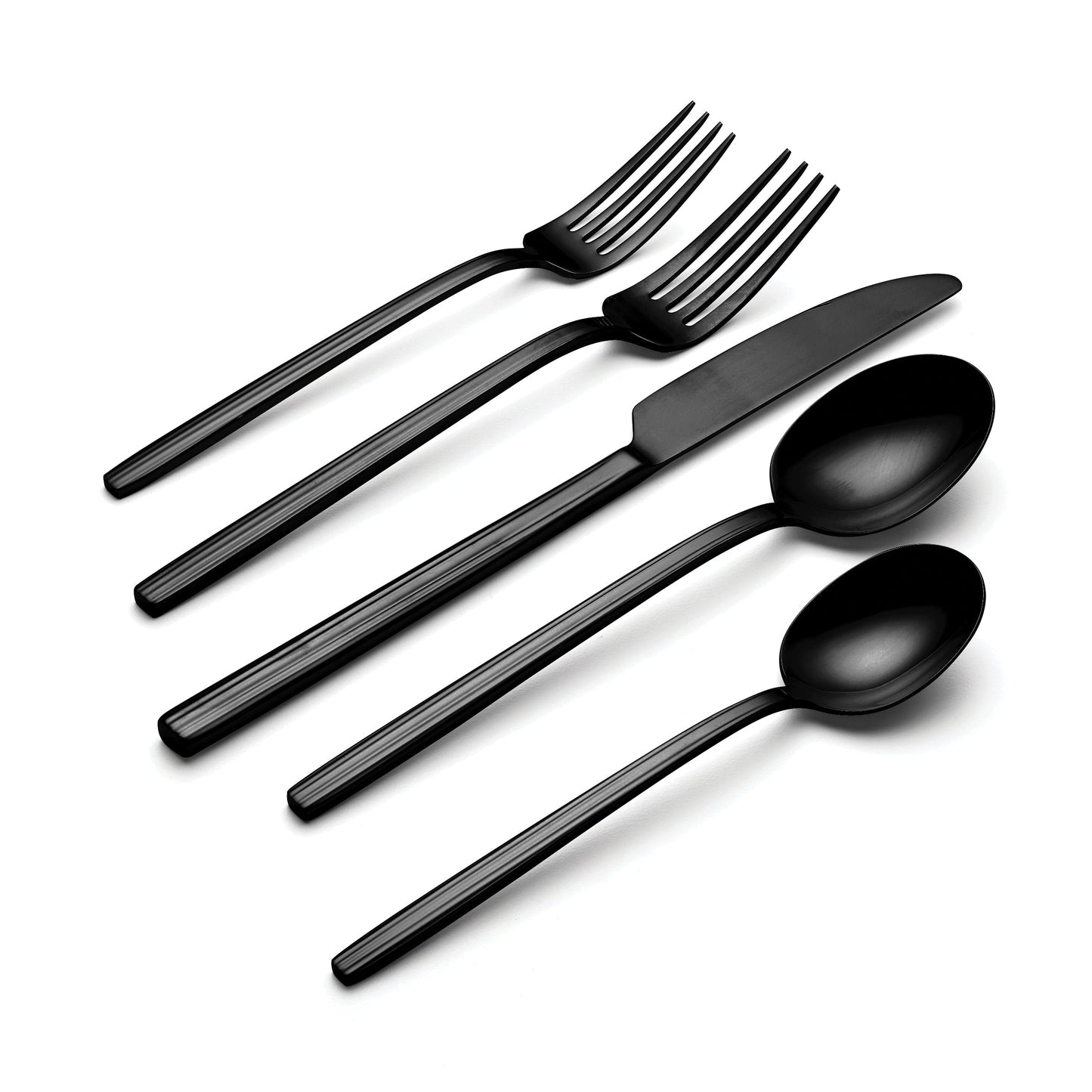 Dean Black Satin 20-Piece Flatware Set