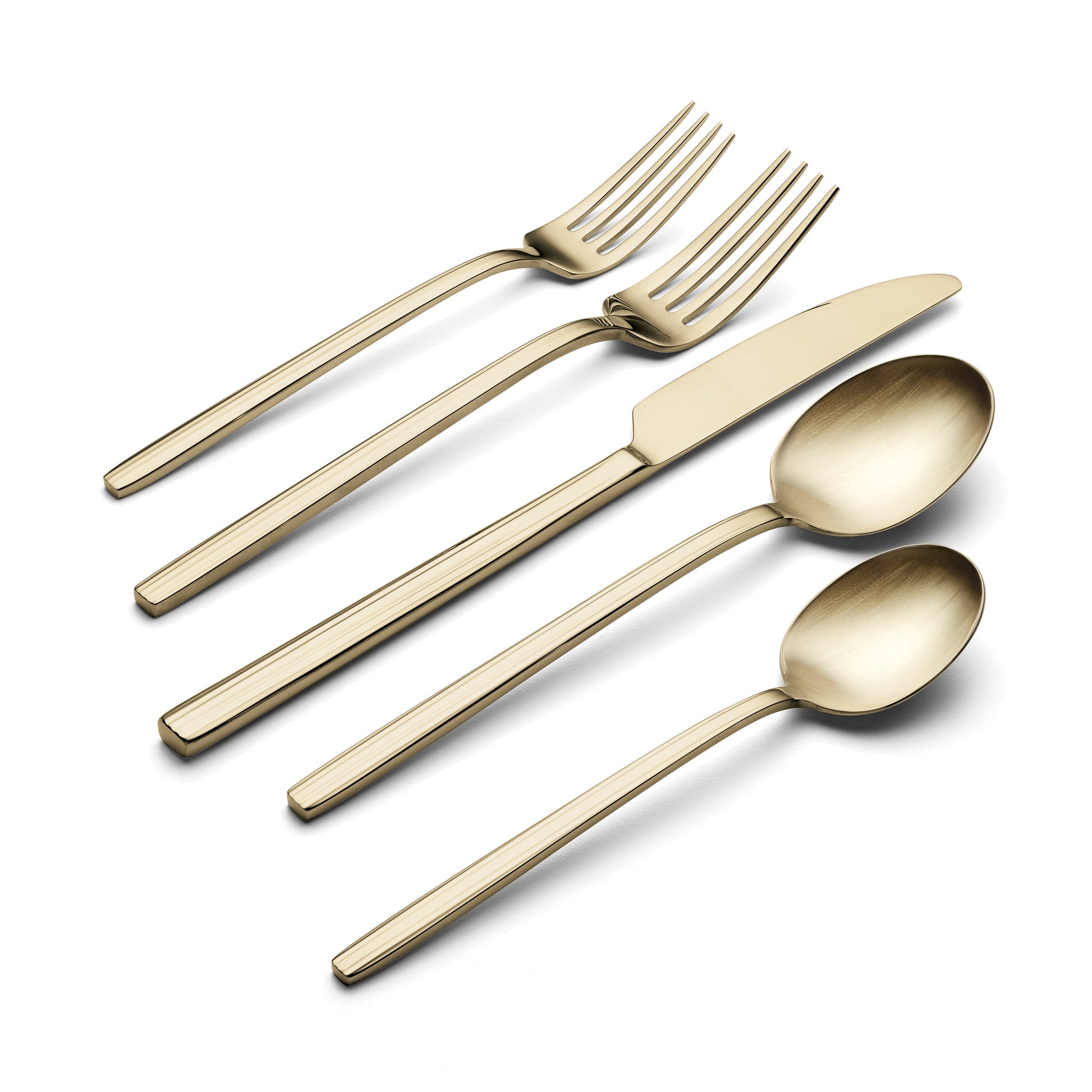 Dean Champagne Satin 20-Piece Flatware Set