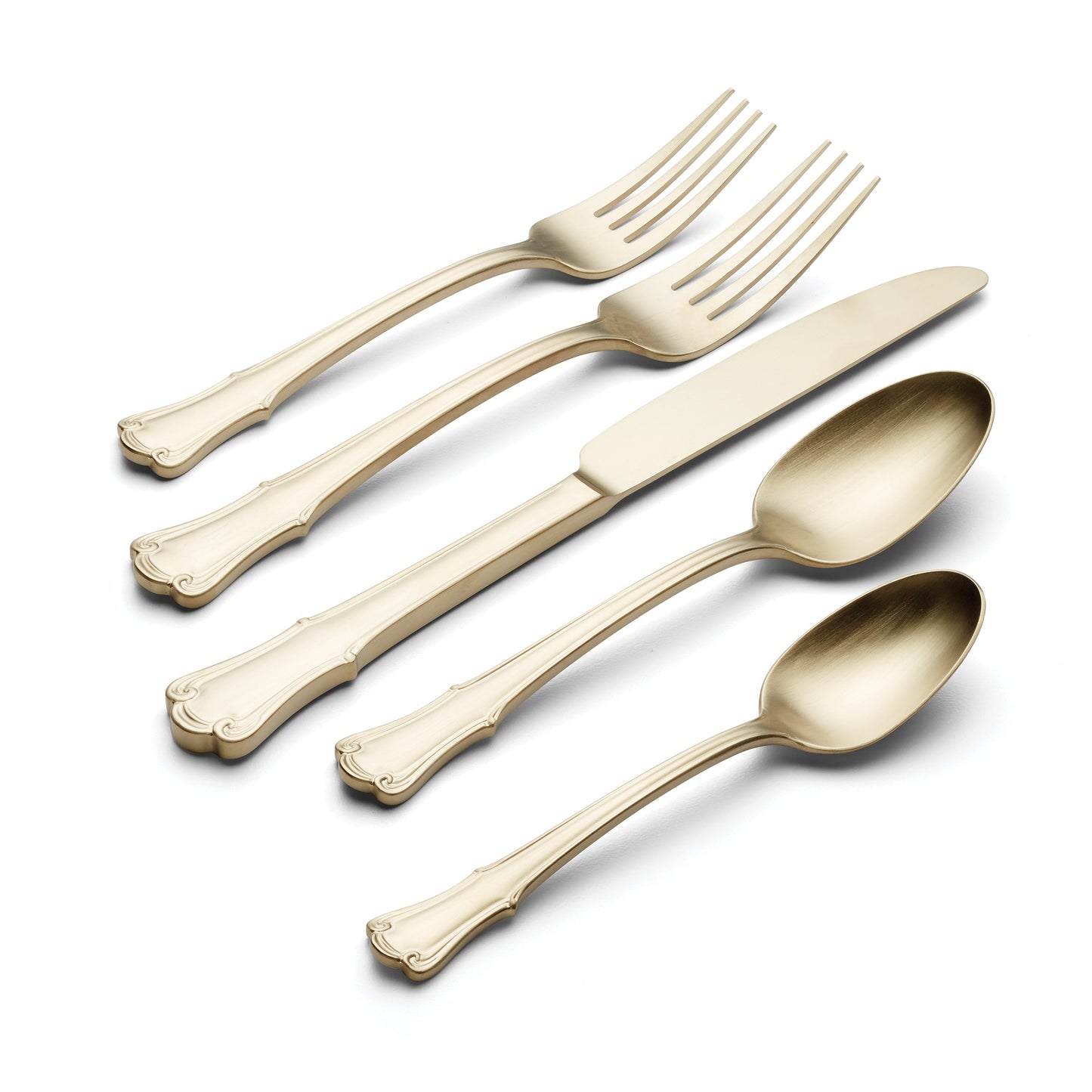 James Street Champagne Satin 20-Piece Flatware Set