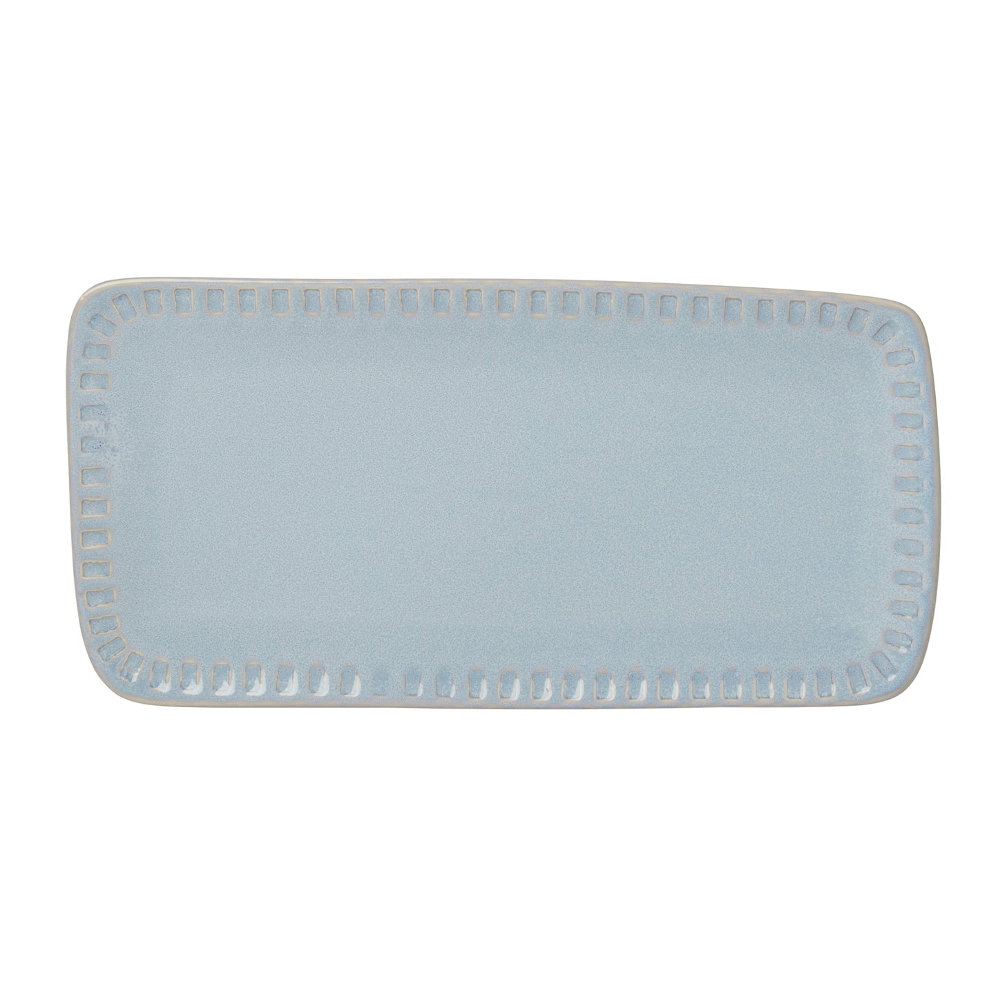 Artisanal Stripe Blue Hors d'Oeuvres Tray