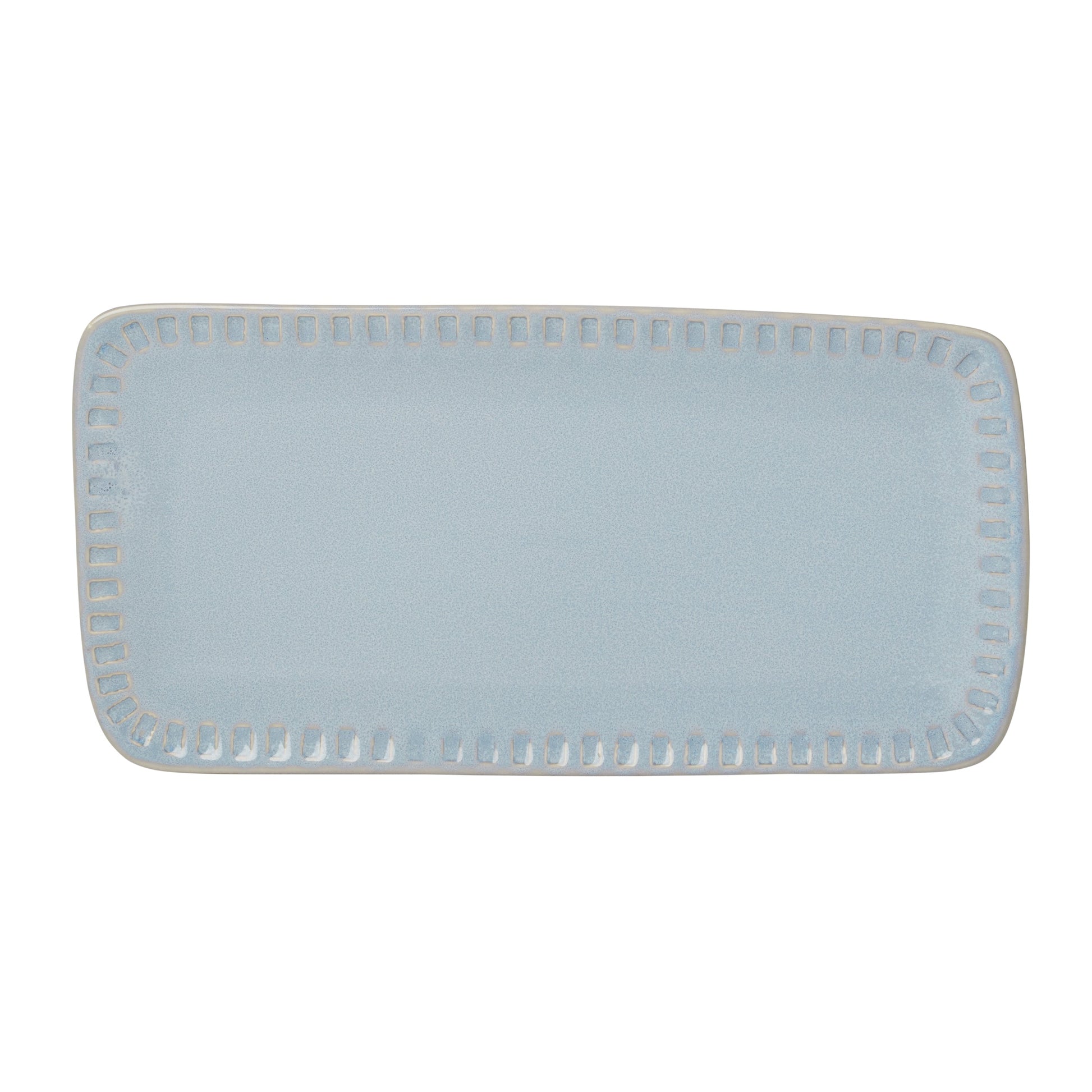 Artisanal Stripe Blue Hors d'Oeuvres Tray