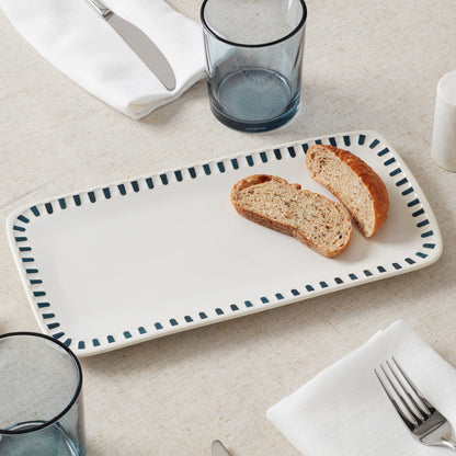 Artisanal Stripe Hors d'Oeuvres Tray