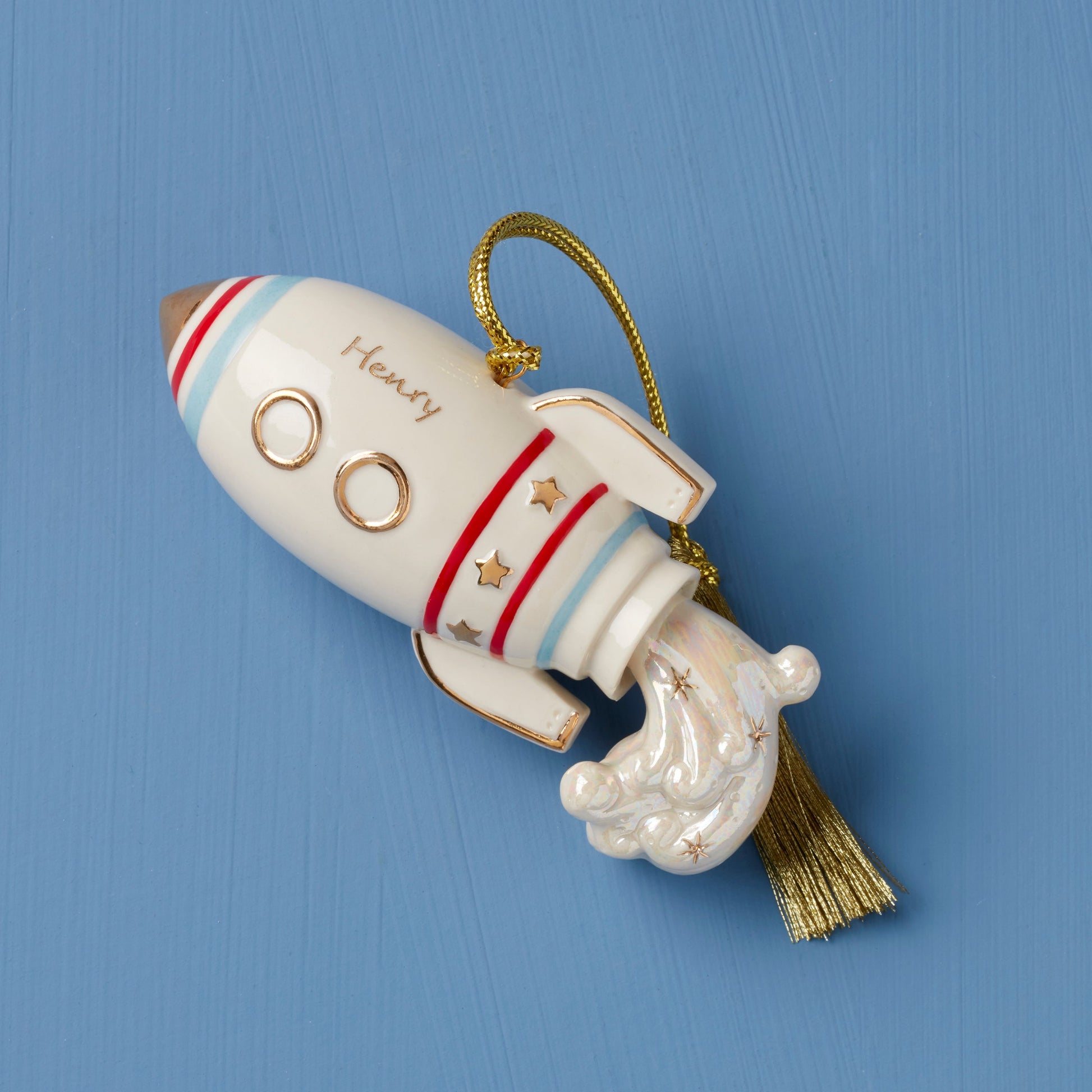Personalized Rocket Ornament
