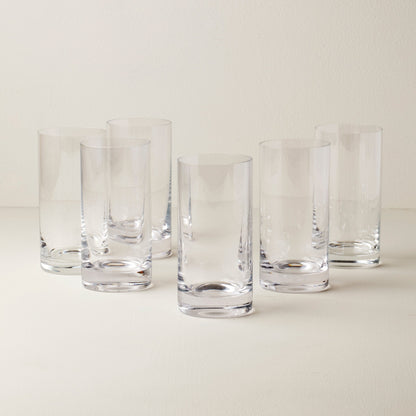 Tuscany Classics Cylinder Highball Glasses, Set of 6