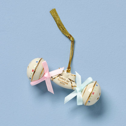 2025 Baby's 1st Christmas Rattle Ornament