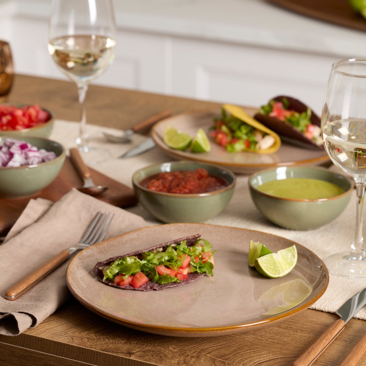 Organic Shades Clay 12-Piece Dinnerware Set