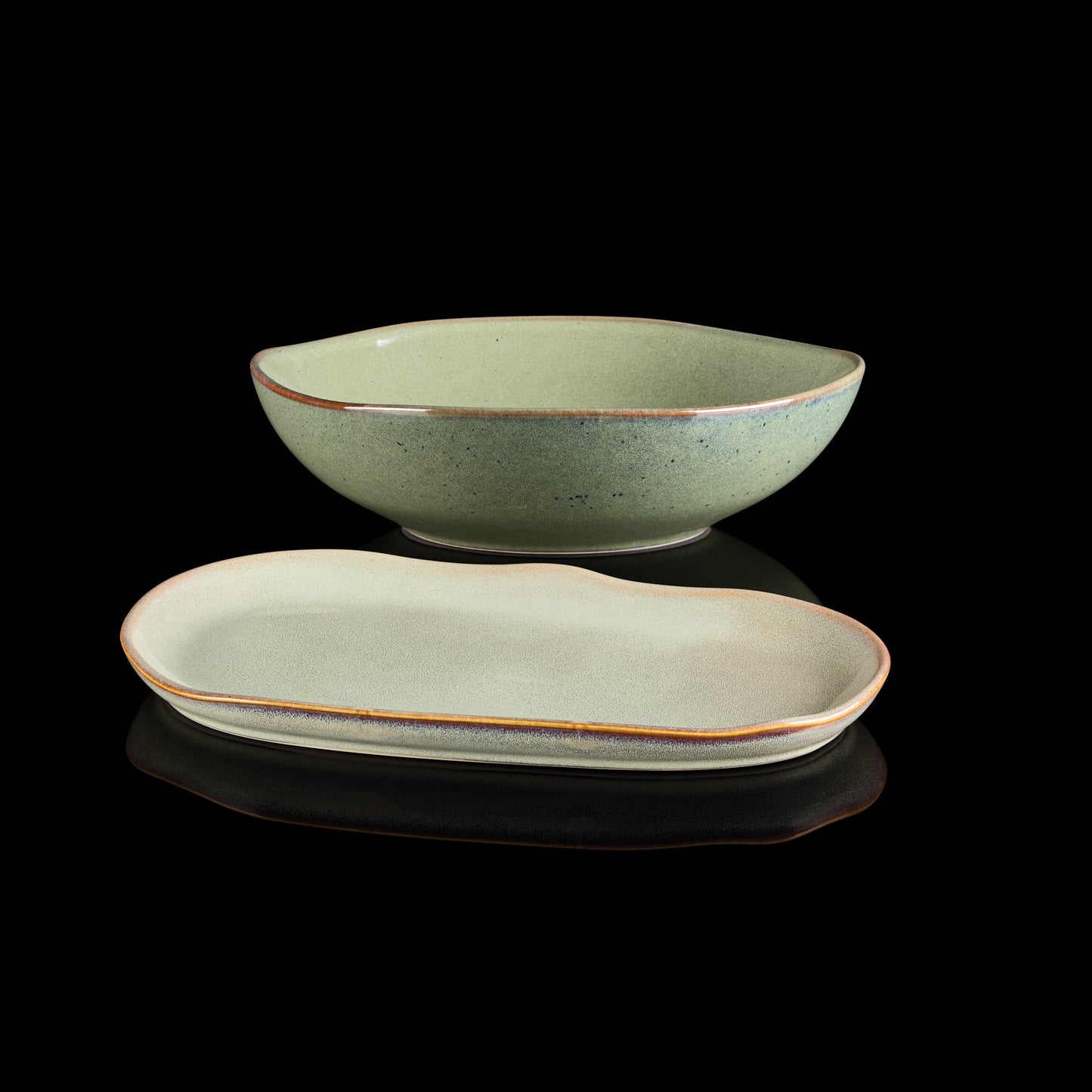 Organic Shades Sage Green 2-Piece Serving Set