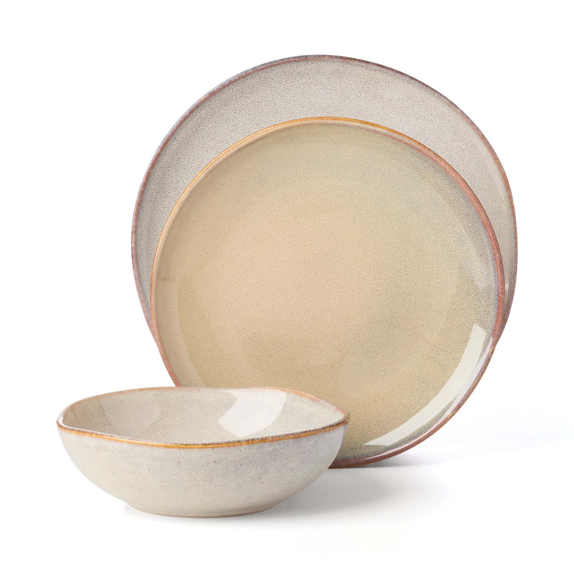 Organic Shades Oatmeal 18-Piece Dinnerware Set