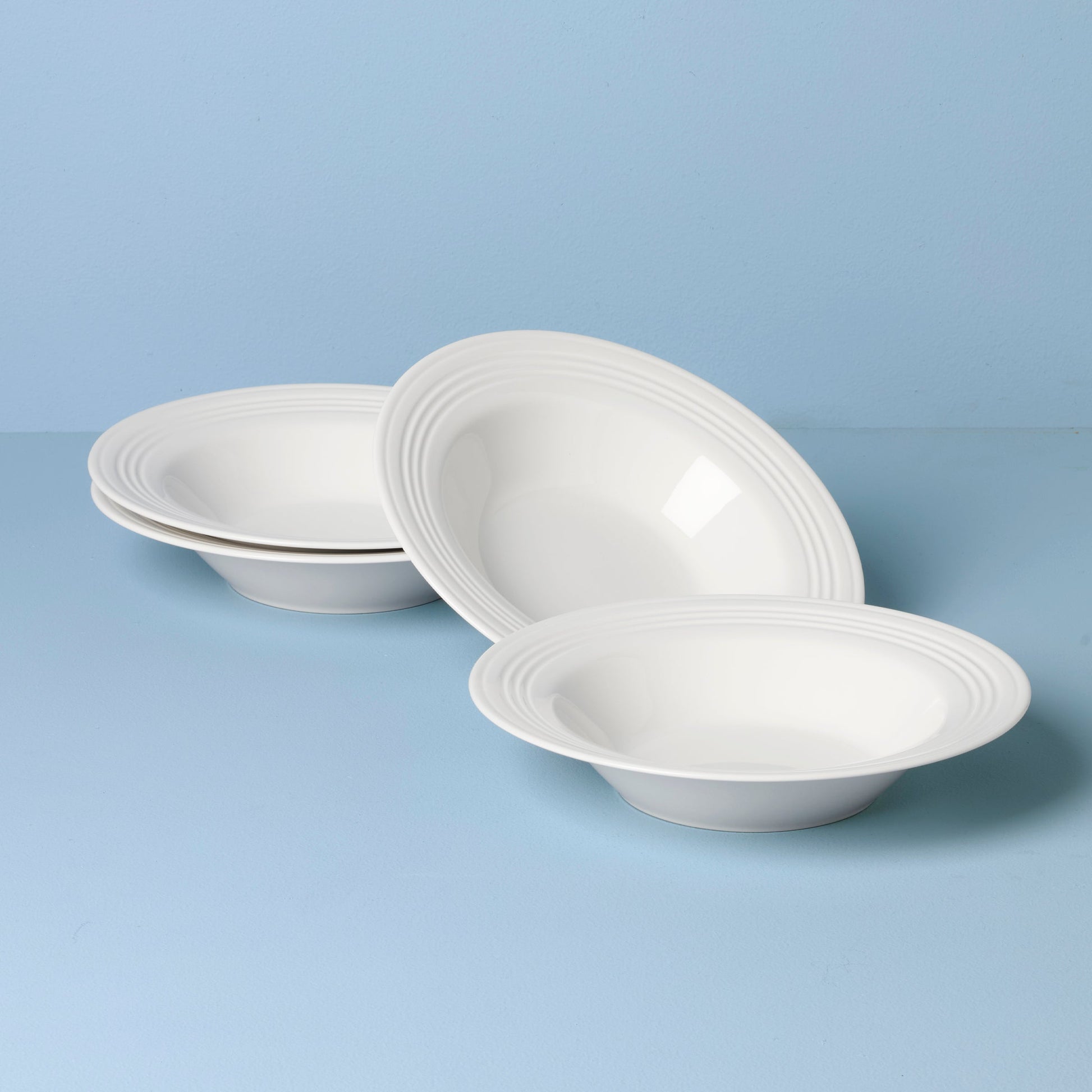 Tin Can Alley Rimmed Soup Bowls, Set of 4
