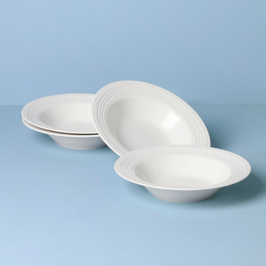 Tin Can Alley Rimmed Soup Bowls, Set of 4