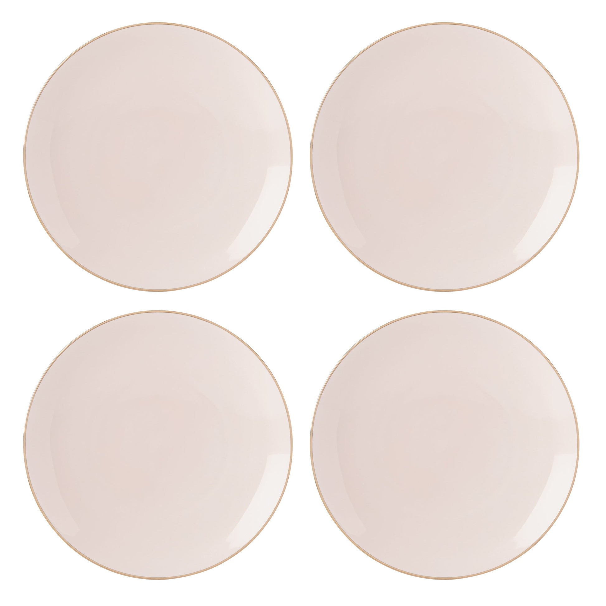 Trianna Blush Coupe Dinner Plates, Set of 4