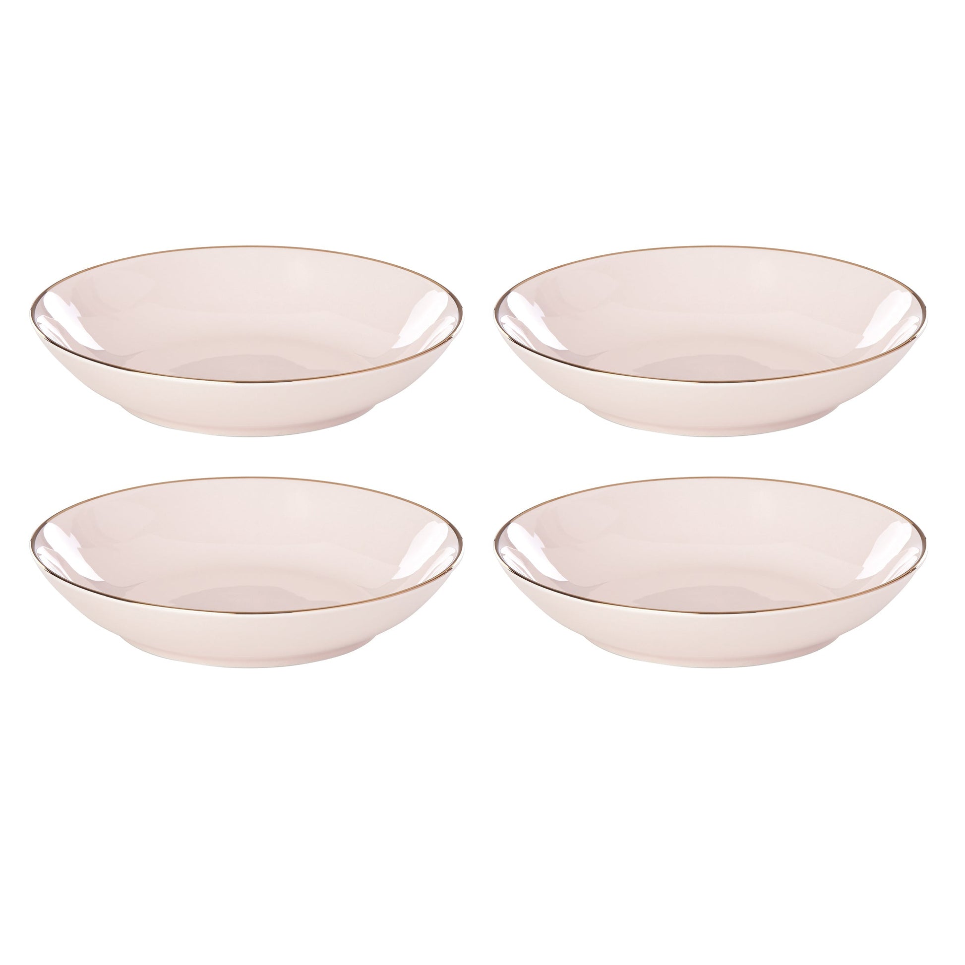 Trianna Blush Pasta Bowls, Set of 4