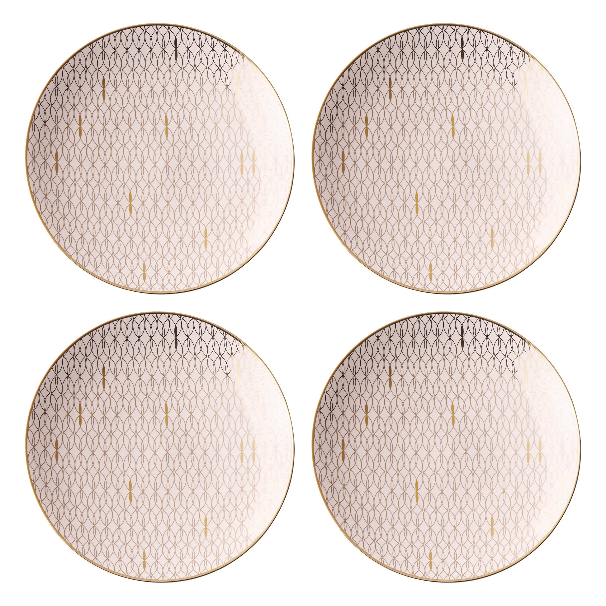 Trianna Blush Salad Plates, Set of 4