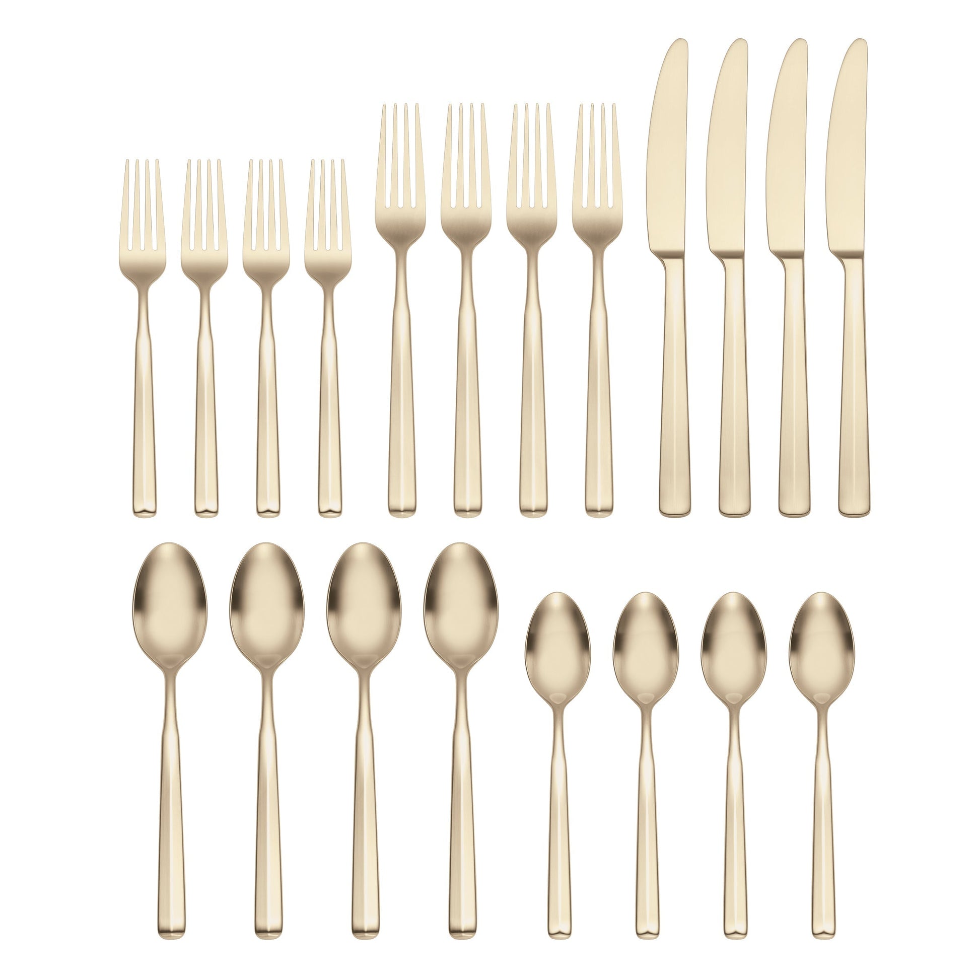 Ryder Champagne Satin 20-Piece Flatware Set