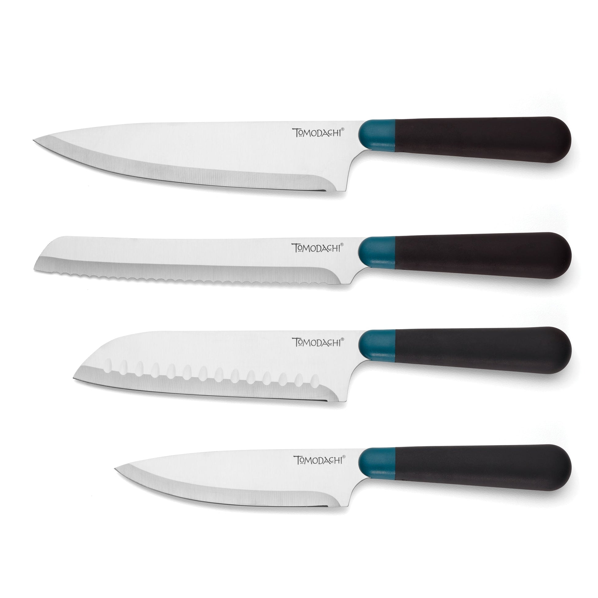 Keen Black Marble 5-Piece Bristle Cutlery Block Set