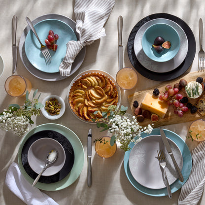 Roseto White 12-Piece Dinnerware Set