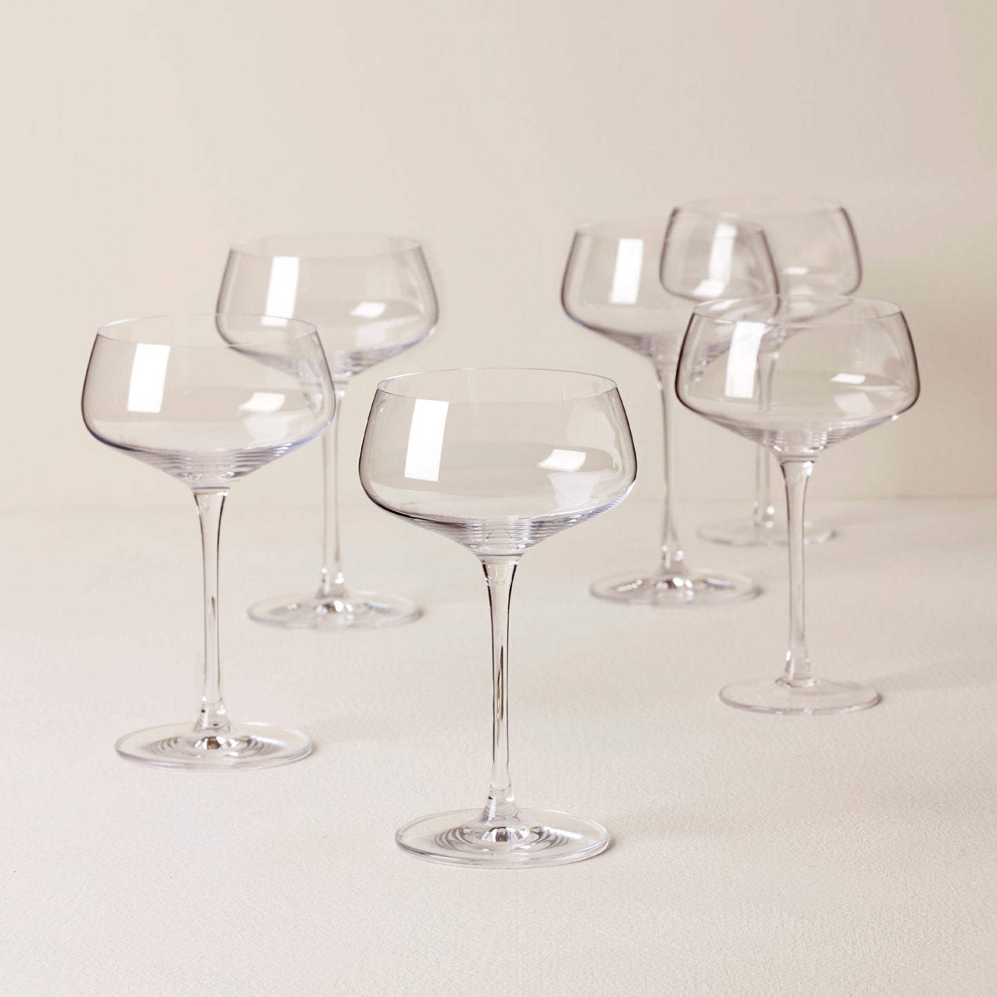 Tuscany Classics Angled Coupe Glasses, Set of 6