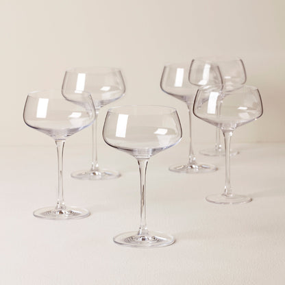 Tuscany Classics Angled Coupe Glasses, Set of 6