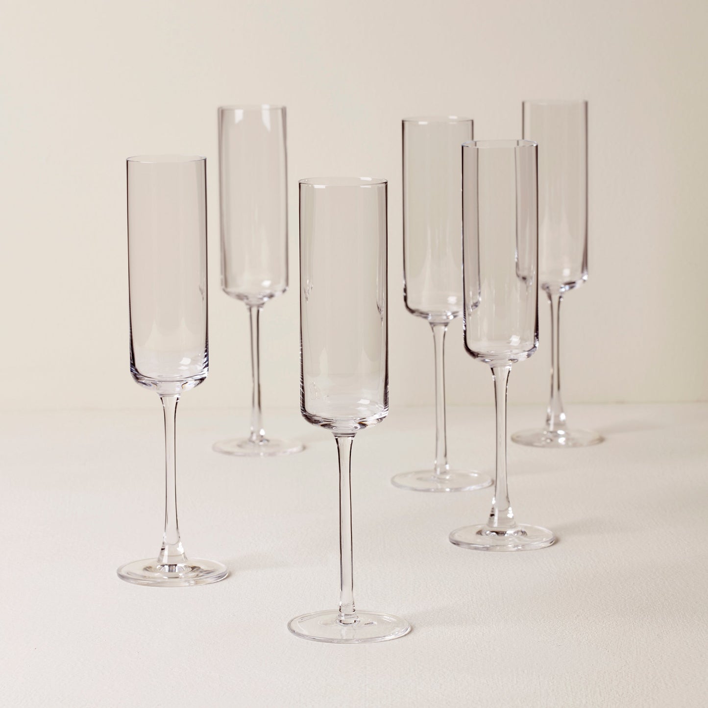 Tuscany Classics Straight Flute Glasses, Set of 6