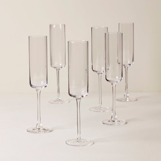 Tuscany Classics Straight Flute Glasses, Set of 6