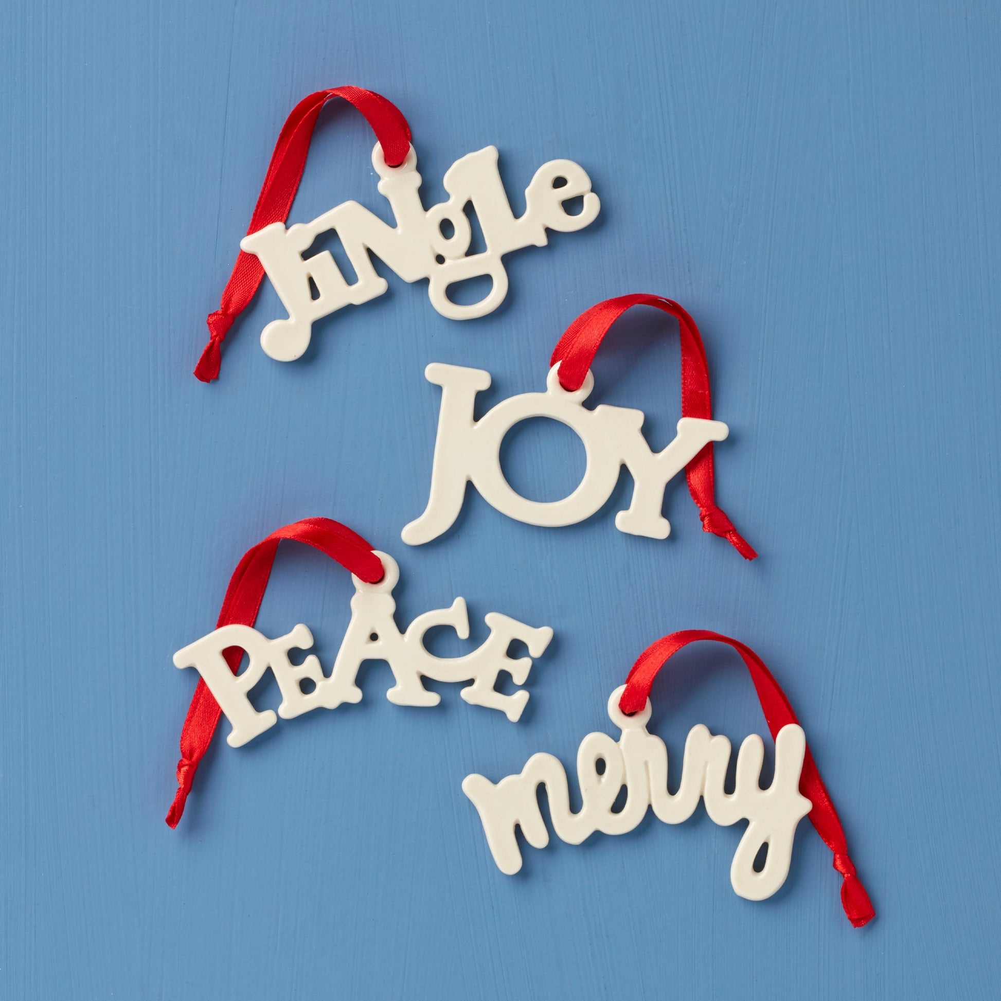 Sentiment Charms 4-Piece Ornament Set