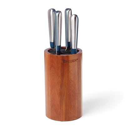 Keen Acacia 5-Piece Bristle Cutlery Block Set